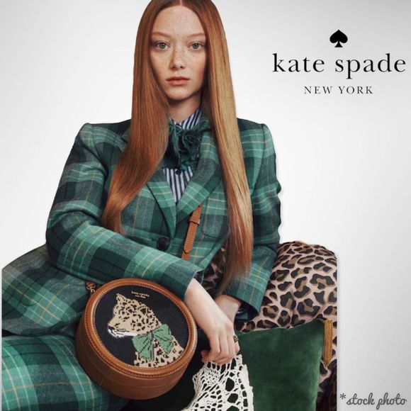 kate spade Handbags - AUTHENTICATED NWT Kate Spade 3-pc Lucy Leopard Set w/ Needlework Crossbody  $544